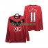 Billige Fotballdrakter Manchester United GIGGS 11 2009 Retro Herre Hjemmedrakt 2010 Langermet
