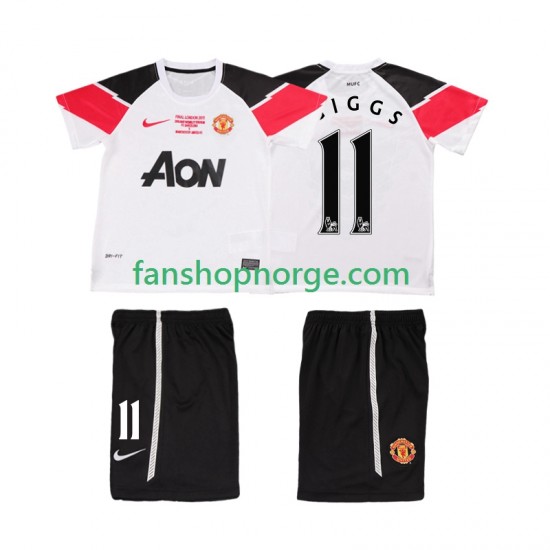 Billige Fotballdrakter Manchester United GIGGS 11 Champions League 2012 Retro Barn Tredjedrakt 2011 Kortermet