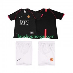 Billige Fotballdrakter Manchester United 2007 Retro Barn Bortedrakt 2008 Kortermet