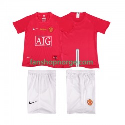Billige Fotballdrakter Manchester United Champions League 2007 Retro Barn Hjemmedrakt 2008 Kortermet