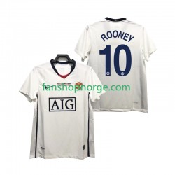 Billige Fotballdrakter Manchester United ROONEY 10 Champions League 2009 Retro Herre Bortedrakt 2008 Kortermet