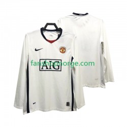Billige Fotballdrakter Manchester United Premier League 2009 Retro Herre Bortedrakt 2008 Langermet