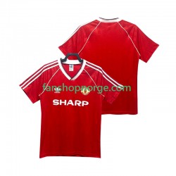 Billige Fotballdrakter Manchester United 1988 1990 Retro Herre Hjemmedrakt Kortermet