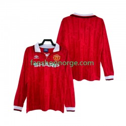 Billige Fotballdrakter Manchester United 1992 Retro Herre Hjemmedrakt 1994 Langermet