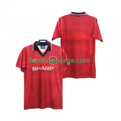 Billige Fotballdrakter Manchester United 1996 Retro Herre Hjemmedrakt 1994 Kortermet