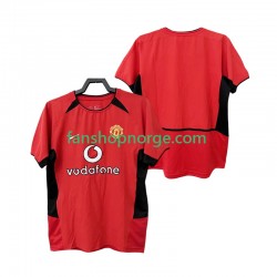 Billige Fotballdrakter Manchester United Retro Herre Hjemmedrakt 2002 2004 Kortermet