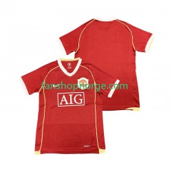 Billige Fotballdrakter Manchester United 2007 Retro Herre Hjemmedrakt 2006 Kortermet