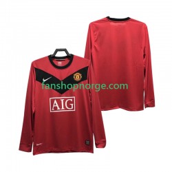 Billige Fotballdrakter Manchester United 2009 Retro Herre Hjemmedrakt 2010 Langermet