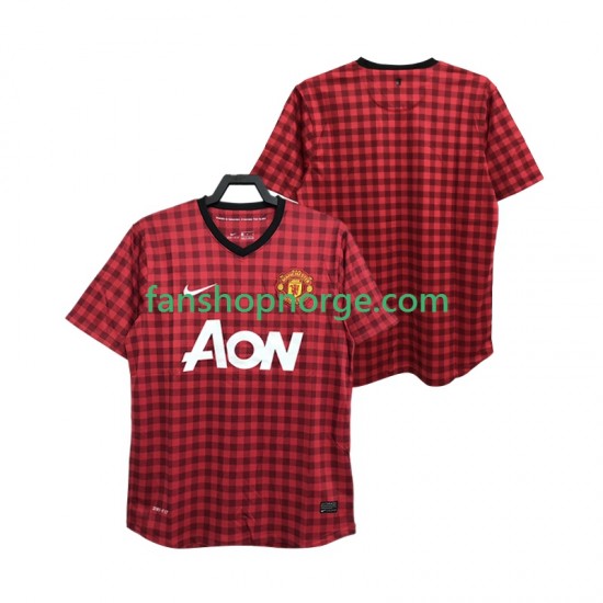 Billige Fotballdrakter Manchester United 2012 2013 Retro Herre Hjemmedrakt Kortermet