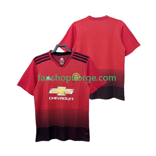 Billige Fotballdrakter Manchester United 2018 2019 Retro Herre Hjemmedrakt Kortermet