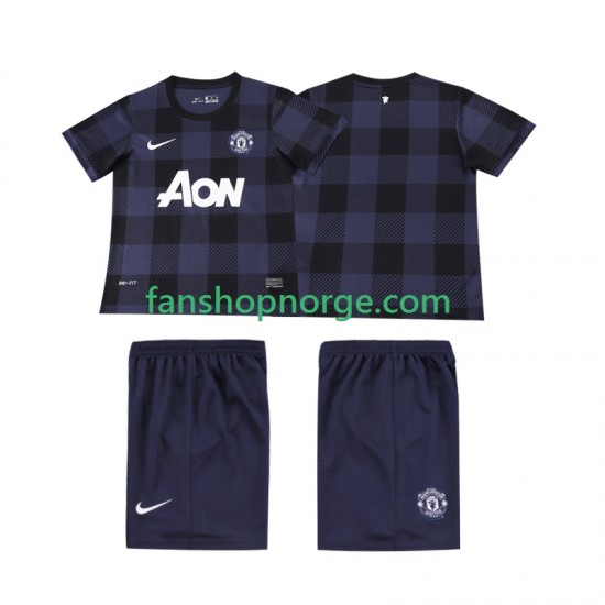 Billige Fotballdrakter Manchester United 2013 2014 Retro Barn Bortedrakt Kortermet