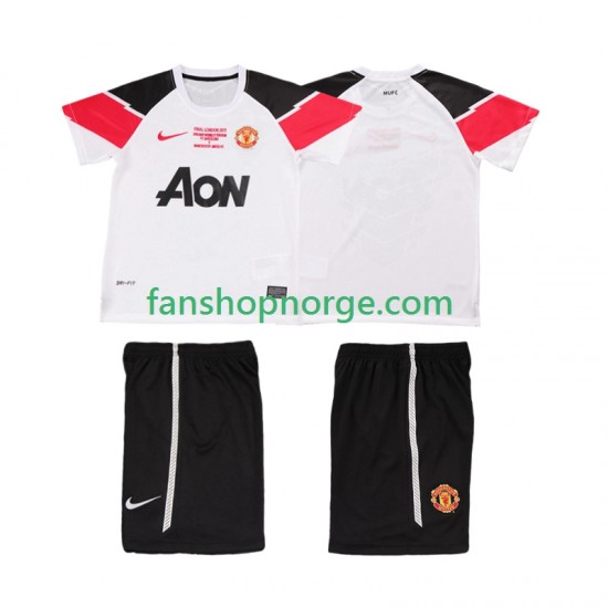 Billige Fotballdrakter Manchester United Champions League 2012 Retro Barn Tredjedrakt 2011 Kortermet