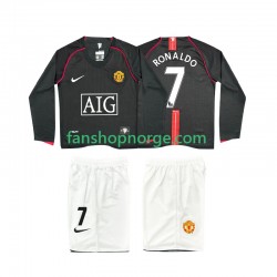 Billige Fotballdrakter Manchester United Ronaldo 7 2007 Retro Barn Bortedrakt 2008 Langermet