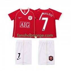 Billige Fotballdrakter Manchester United Ronaldo 7 2007 Retro Barn Hjemmedrakt 2006 Kortermet