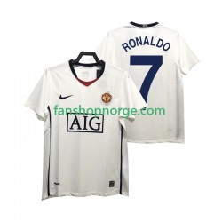 Billige Fotballdrakter Manchester United Ronaldo 7 Premier League 2009 Retro Herre Bortedrakt 2008 Kortermet