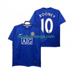 Billige Fotballdrakter Manchester United Rooney 10 2009 Retro Herre Tredjedrakt 2008 Kortermet