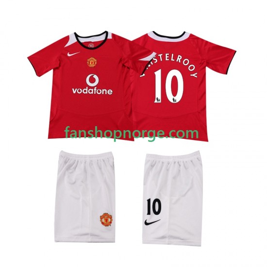 Billige Fotballdrakter Manchester United Ruud van Nistelrooy 2005 Retro Barn Hjemmedrakt 2006 Kortermet