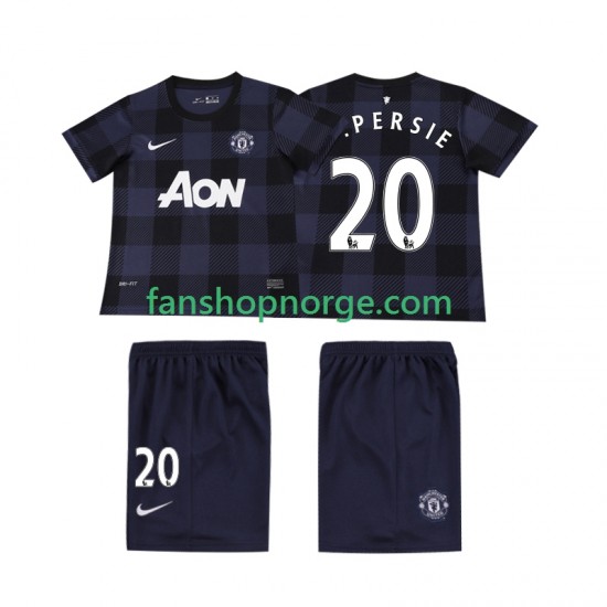 Billige Fotballdrakter Manchester United V PERSIE 20 2013 2014 Retro Barn Bortedrakt Kortermet