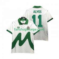 Billige Fotballdrakter Mexico ALVES 11 1995 Retro Herre Bortedrakt Kortermet