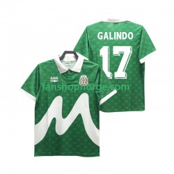 Billige Fotballdrakter Mexico GALINDO 17 1995 Retro Herre Hjemmedrakt Kortermet