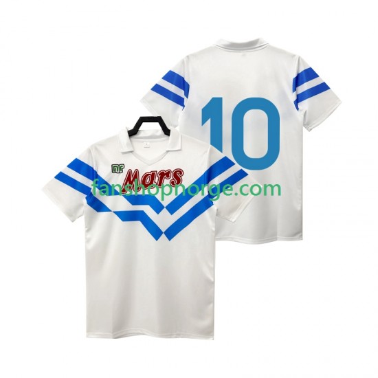Billige Fotballdrakter Napoli 10 1988 1989 Retro Herre Bortedrakt Kortermet