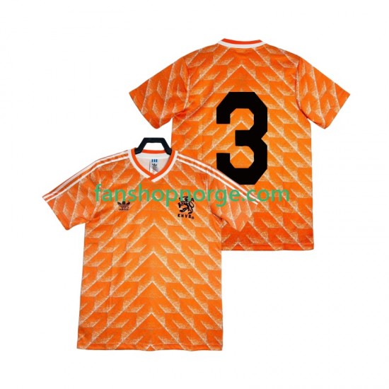 Billige Fotballdrakter Nederland 3 1988 Retro Herre Hjemmedrakt Kortermet