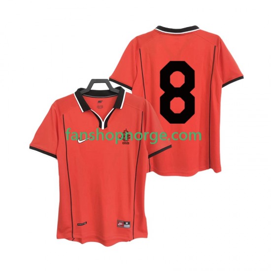 Billige Fotballdrakter Nederland 8 Retro Herre Hjemmedrakt 1998 Kortermet
