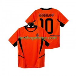 Billige Fotballdrakter Nederland BERGKAMP 10 Retro Herre Hjemmedrakt 2002 Kortermet