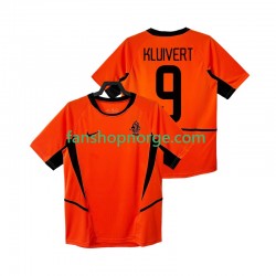 Billige Fotballdrakter Nederland KLUIVERT 9 Retro Herre Hjemmedrakt 2002 Kortermet