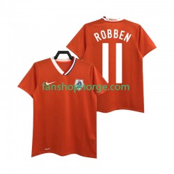 Billige Fotballdrakter Nederland ROBBEN 11 Retro Herre Hjemmedrakt 2008 Kortermet