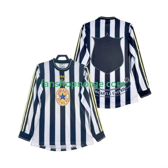 Billige Fotballdrakter Newcastle United 1997 Retro Herre Hjemmedrakt 1999 Langermet