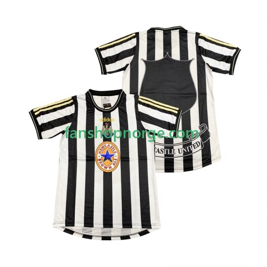 Billige Fotballdrakter Newcastle United 1997 Retro Herre Hjemmedrakt 1999 Kortermet