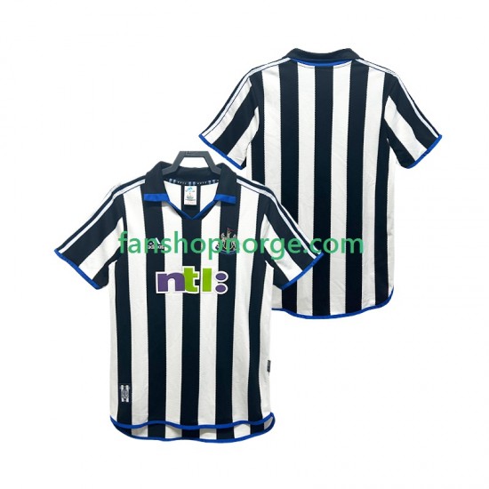 Billige Fotballdrakter Newcastle United 2000 2001 Retro Herre Hjemmedrakt Kortermet