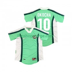 Billige Fotballdrakter Nigeria OKOCHA 10 Retro Herre Hjemmedrakt 1998 Kortermet