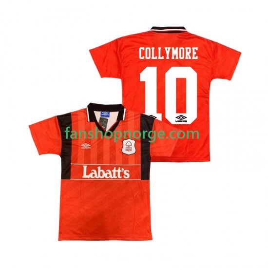 Billige Fotballdrakter Nottingham Forest COLLYMORE 10 1995 Retro Herre Hjemmedrakt 1994 Kortermet