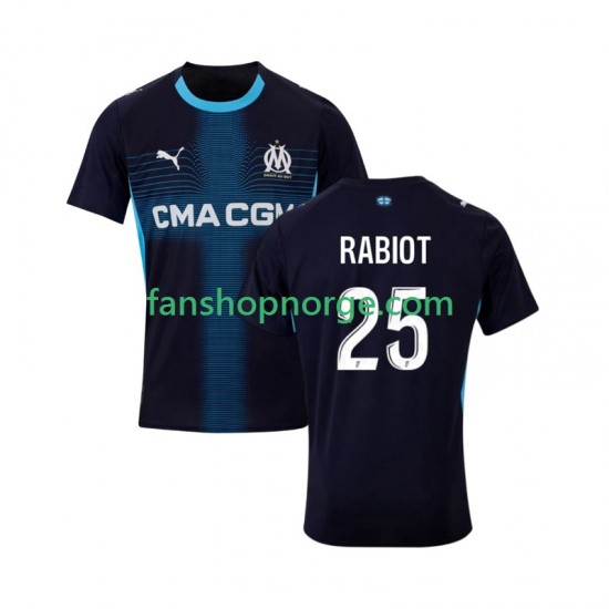 Billige Fotballdrakter Olympique Marseille Adrien Rabiot 25 Herre Bortedrakt 2025-2026 Kortermet