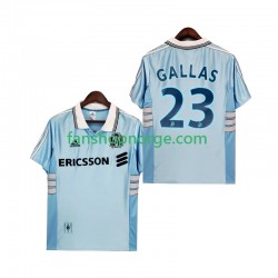 Billige Fotballdrakter Olympique Marseille Gallas 23 Retro Herre Bortedrakt 1998 1999 Kortermet