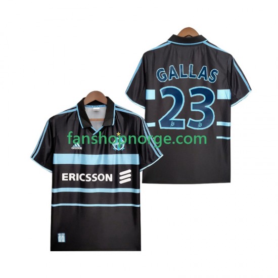 Billige Fotballdrakter Olympique Marseille Gallas 23 2000 Retro Herre Tredjedrakt 1999 Kortermet