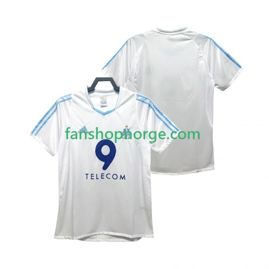 Billige Fotballdrakter Olympique Marseille 2003 Retro Herre Hjemmedrakt 2002 Kortermet