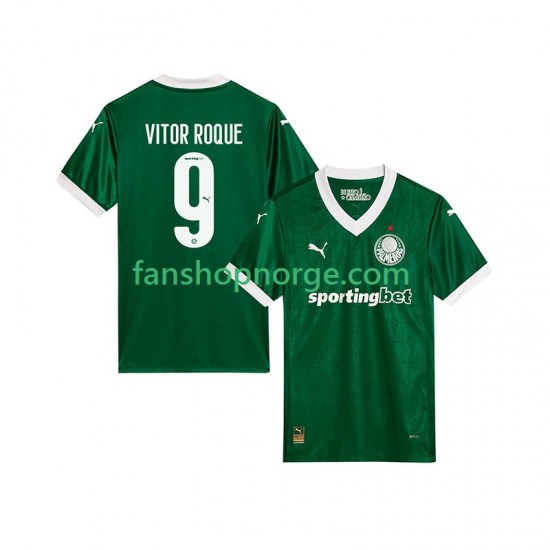 Billige Fotballdrakter Palmeiras Vitor Roque 9 Herre Hjemmedrakt 2025-2026 Kortermet