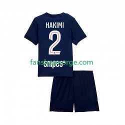 Billige Fotballdrakter Paris Saint-Germain Hakimi 2 Barn Hjemmedrakt 2025-2026 Kortermet