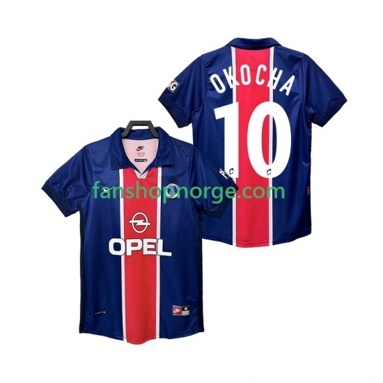 Billige Fotballdrakter Paris Saint-Germain OKOCHA 10 Retro Herre Hjemmedrakt 1998 1999 Kortermet