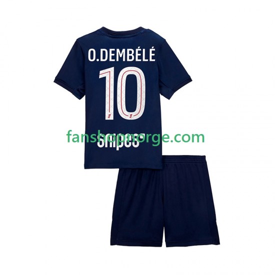 Billige Fotballdrakter Paris Saint-Germain Ousmane Dembele 10 Barn Hjemmedrakt 2025-2026 Kortermet