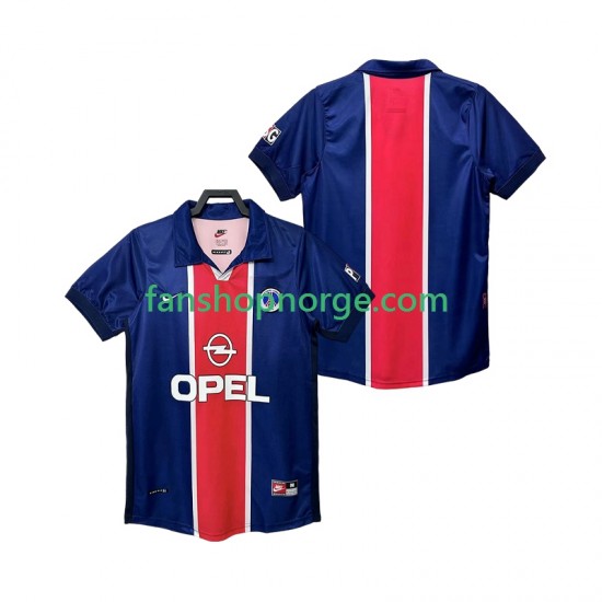 Billige Fotballdrakter Paris Saint-Germain Retro Herre Hjemmedrakt 1998 1999 Kortermet