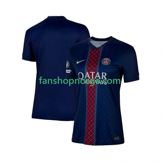 Billige Fotballdrakter Paris Saint-Germain Dame Hjemmedrakt 2025-2026 Kortermet