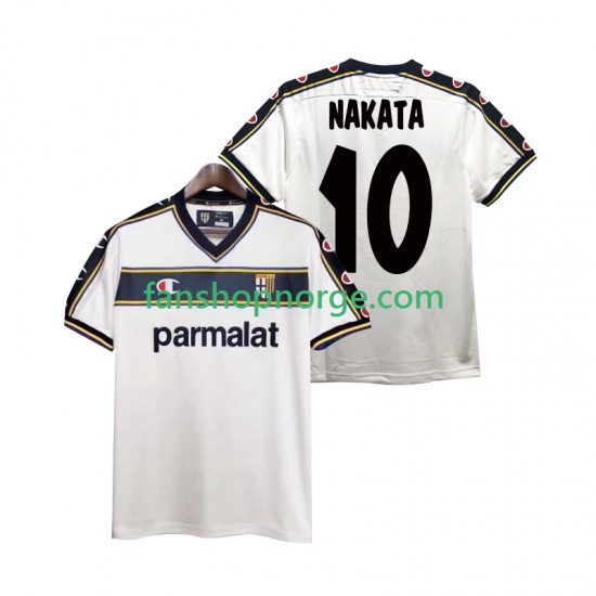 Billige Fotballdrakter Parma NAKATA 10 2003 Retro Herre Bortedrakt 2002 Kortermet