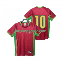 Billige Fotballdrakter Portugal 10 Retro Herre Hjemmedrakt 1998 Kortermet