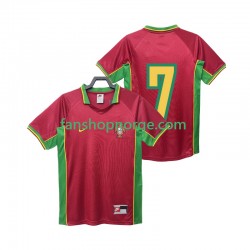 Billige Fotballdrakter Portugal 7 Retro Herre Hjemmedrakt 1998 Kortermet