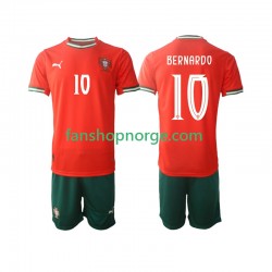 Billige Fotballdrakter Portugal Bernardo Silva 10 Barn Hjemmedrakt 2025-2026 Kortermet