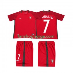 Billige Fotballdrakter Portugal RONALDO 7 2016 Retro Barn Hjemmedrakt Kortermet